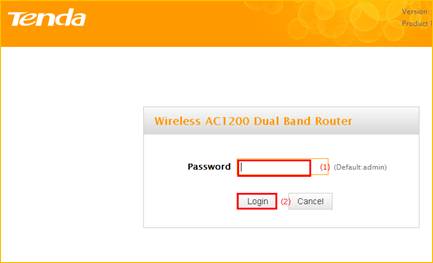 Tenda wireless router login password